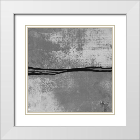 Samba BW White Modern Wood Framed Art Print with Double Matting by Boho Hue Studio