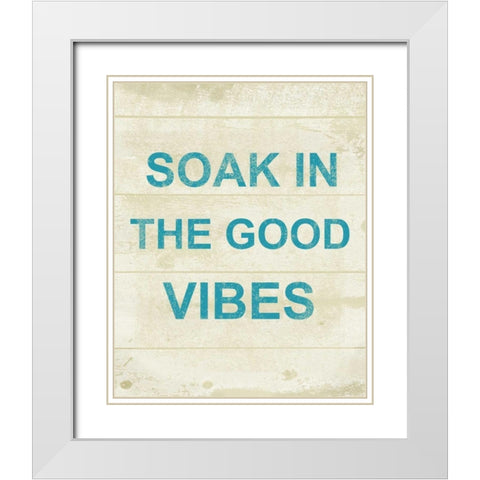 Bath 2 White Modern Wood Framed Art Print with Double Matting by Alvarez, Cynthia