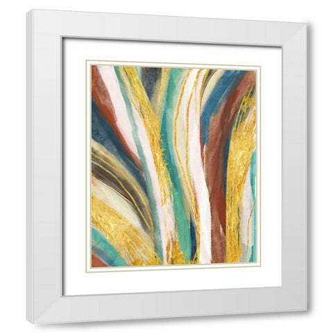 Contemp A White Modern Wood Framed Art Print with Double Matting by Alvarez, Cynthia