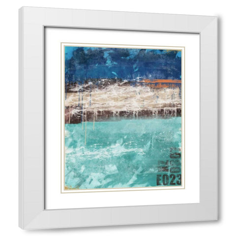 Color Mix 01 White Modern Wood Framed Art Print with Double Matting by Alvarez, Cynthia