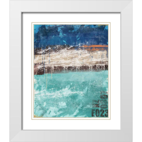 Color Mix 01 White Modern Wood Framed Art Print with Double Matting by Alvarez, Cynthia