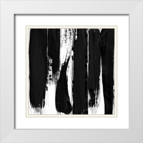Darkenss Reigns 1 White Modern Wood Framed Art Print with Double Matting by Alvarez, Cynthia