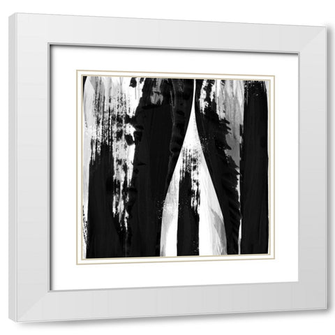 Darkness Reigns II White Modern Wood Framed Art Print with Double Matting by Alvarez, Cynthia