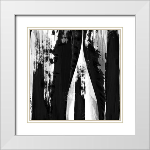 Darkness Reigns II White Modern Wood Framed Art Print with Double Matting by Alvarez, Cynthia