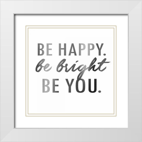 Bright 2 White Modern Wood Framed Art Print with Double Matting by Alvarez, Cynthia