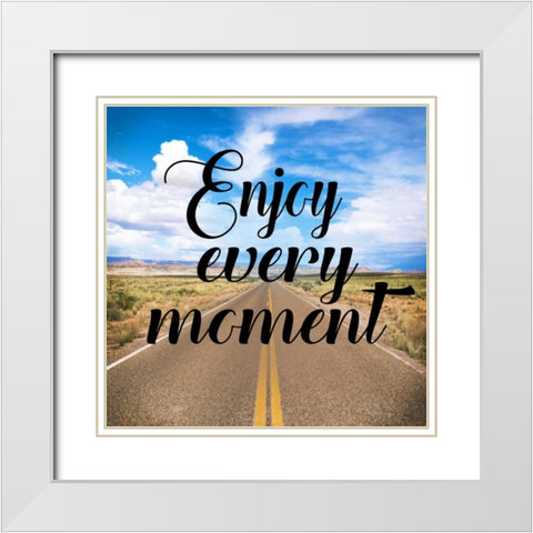 Insta E White Modern Wood Framed Art Print with Double Matting by Alvarez, Cynthia