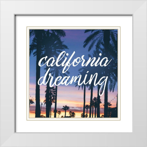 Insta G White Modern Wood Framed Art Print with Double Matting by Alvarez, Cynthia