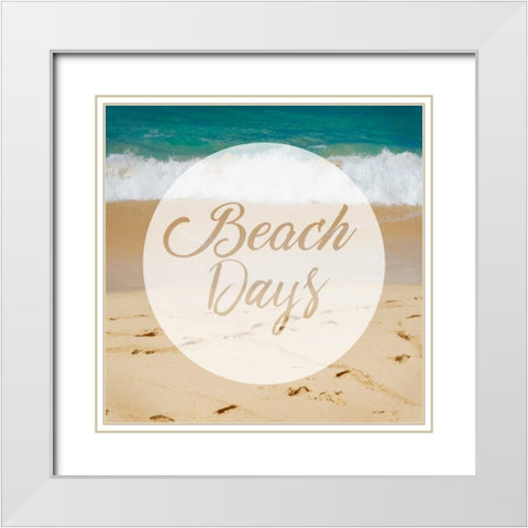 Insta H White Modern Wood Framed Art Print with Double Matting by Alvarez, Cynthia