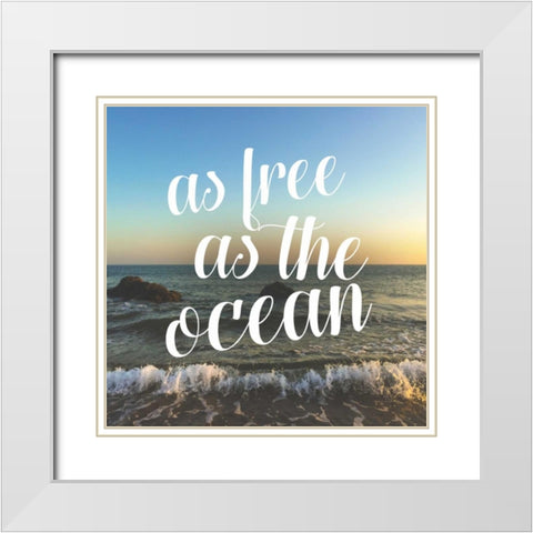 Insta K White Modern Wood Framed Art Print with Double Matting by Alvarez, Cynthia