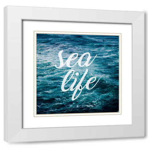Insta M White Modern Wood Framed Art Print with Double Matting by Alvarez, Cynthia