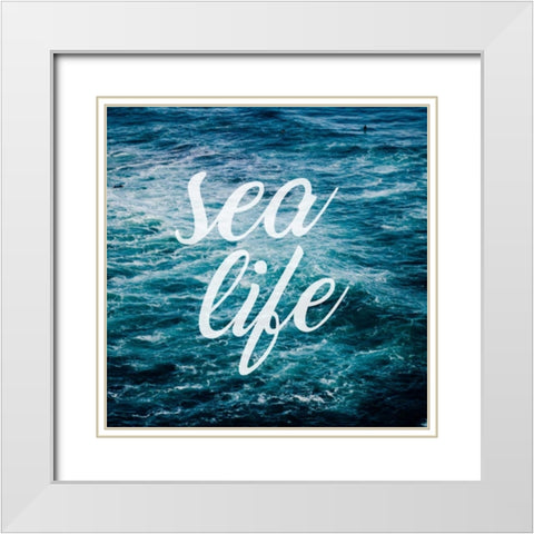 Insta M White Modern Wood Framed Art Print with Double Matting by Alvarez, Cynthia