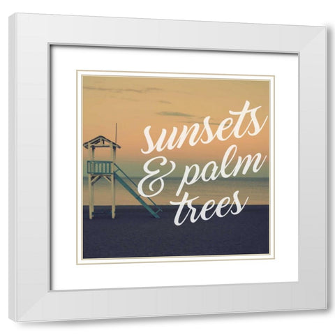 Insta P White Modern Wood Framed Art Print with Double Matting by Alvarez, Cynthia