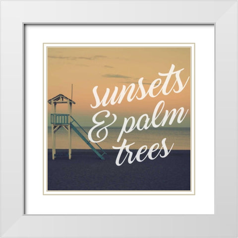 Insta P White Modern Wood Framed Art Print with Double Matting by Alvarez, Cynthia