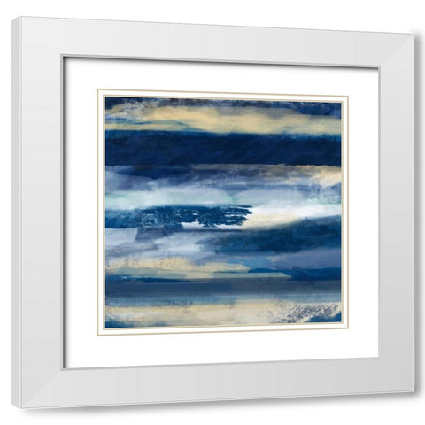 War On The Sea 2 White Modern Wood Framed Art Print with Double Matting by Alvarez, Cynthia