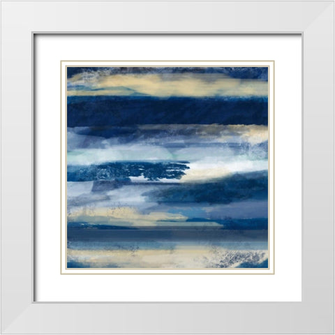 War On The Sea 2 White Modern Wood Framed Art Print with Double Matting by Alvarez, Cynthia
