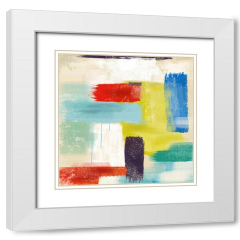 Contemp A White Modern Wood Framed Art Print with Double Matting by Alvarez, Cynthia