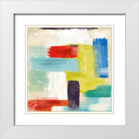 Contemp A White Modern Wood Framed Art Print with Double Matting by Alvarez, Cynthia