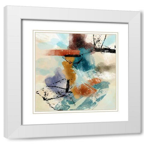 Mix A White Modern Wood Framed Art Print with Double Matting by Alvarez, Cynthia