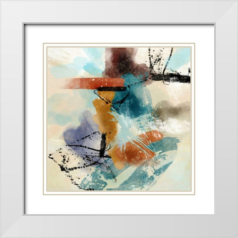 Mix A White Modern Wood Framed Art Print with Double Matting by Alvarez, Cynthia