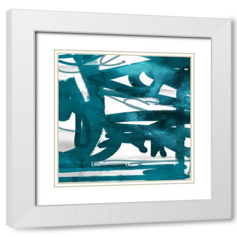 Option 2 White Modern Wood Framed Art Print with Double Matting by Alvarez, Cynthia