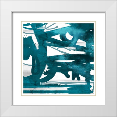 Option 2 White Modern Wood Framed Art Print with Double Matting by Alvarez, Cynthia