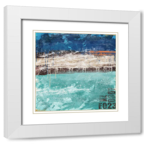 Color Mix 01 White Modern Wood Framed Art Print with Double Matting by Alvarez, Cynthia