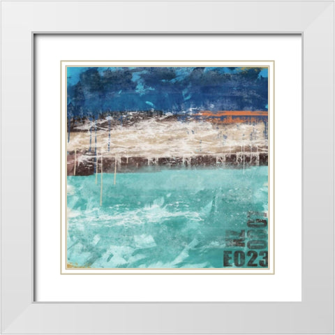 Color Mix 01 White Modern Wood Framed Art Print with Double Matting by Alvarez, Cynthia