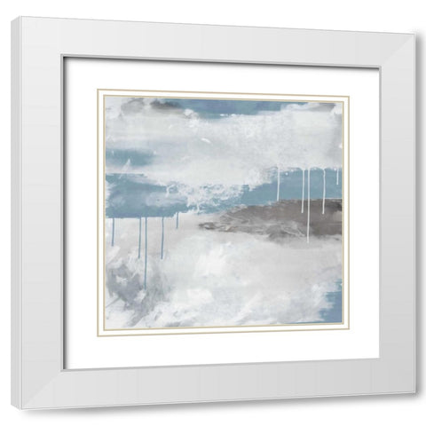 Empyrean 1 White Modern Wood Framed Art Print with Double Matting by Alvarez, Cynthia
