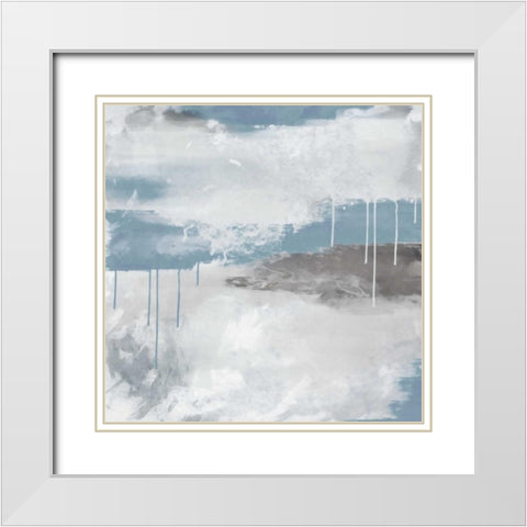 Empyrean 1 White Modern Wood Framed Art Print with Double Matting by Alvarez, Cynthia