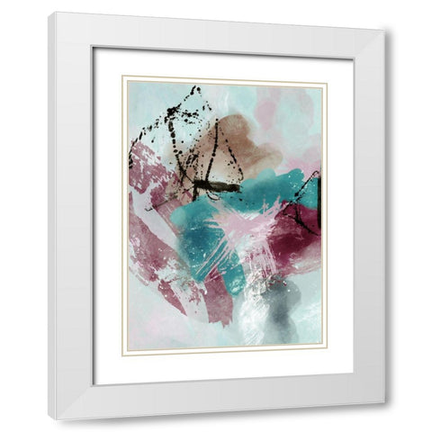 The Fuse 1 White Modern Wood Framed Art Print with Double Matting by Alvarez, Cynthia