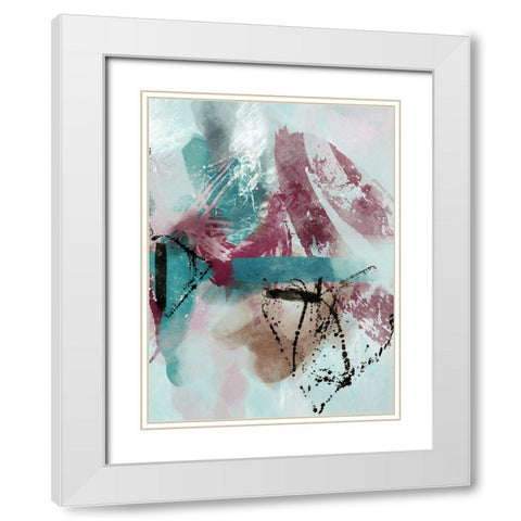 The Fuse 2  White Modern Wood Framed Art Print with Double Matting by Alvarez, Cynthia