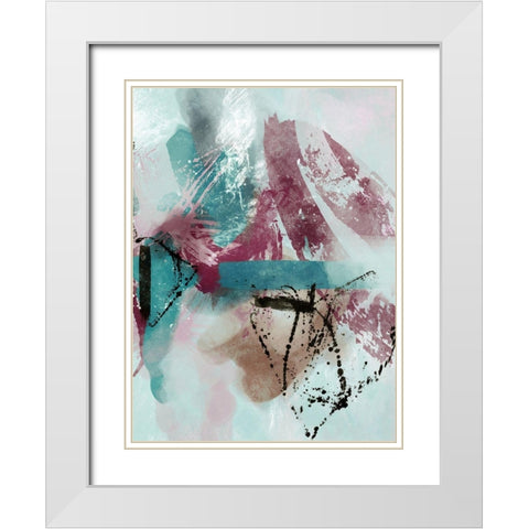 The Fuse 2  White Modern Wood Framed Art Print with Double Matting by Alvarez, Cynthia