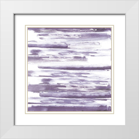 Purple Haze 2 White Modern Wood Framed Art Print with Double Matting by Alvarez, Cynthia