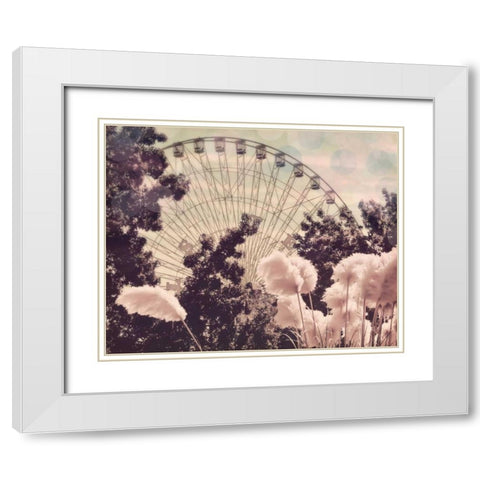 Feathery ferris White Modern Wood Framed Art Print with Double Matting by Davis Ashley