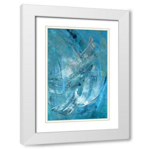 Mood 2 White Modern Wood Framed Art Print with Double Matting by Brown, Denise