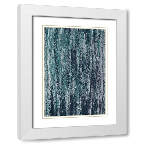 Rain White Modern Wood Framed Art Print with Double Matting by Brown, Denise