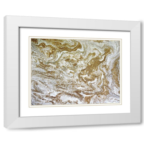 Desert Sands White Modern Wood Framed Art Print with Double Matting by Brown, Denise