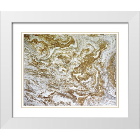 Desert Sands White Modern Wood Framed Art Print with Double Matting by Brown, Denise