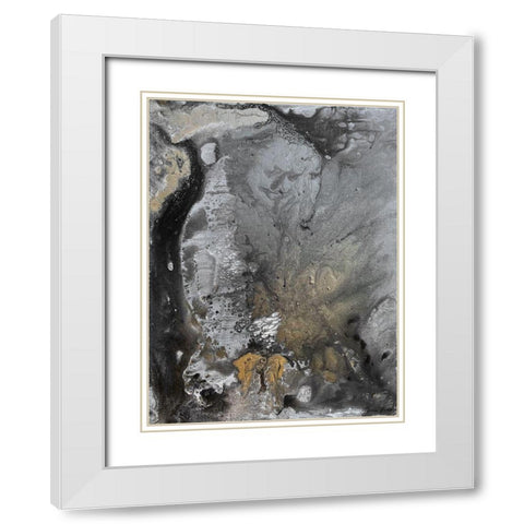 Emptiness White Modern Wood Framed Art Print with Double Matting by Brown, Denise