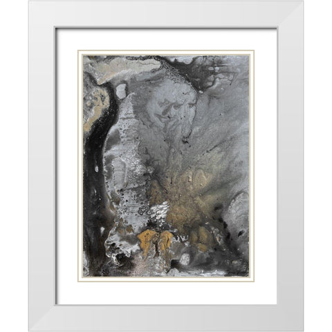 Emptiness White Modern Wood Framed Art Print with Double Matting by Brown, Denise
