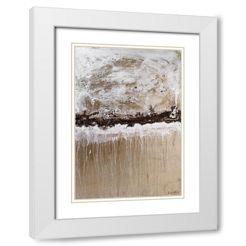 Rainy Day 1 White Modern Wood Framed Art Print with Double Matting by Brown, Denise