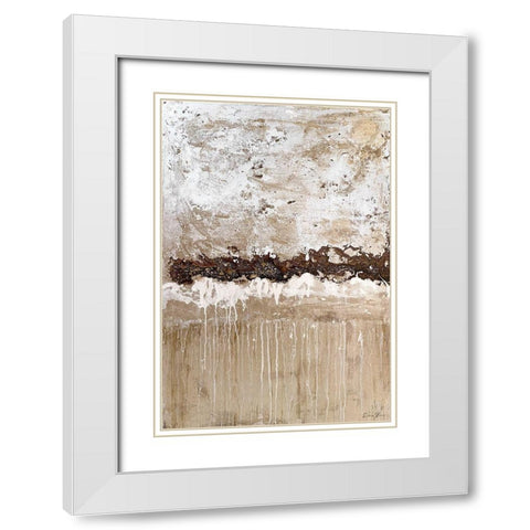 Rainy Day 2 White Modern Wood Framed Art Print with Double Matting by Brown, Denise