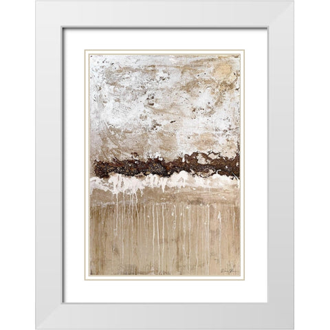 Rainy Day 2 White Modern Wood Framed Art Print with Double Matting by Brown, Denise