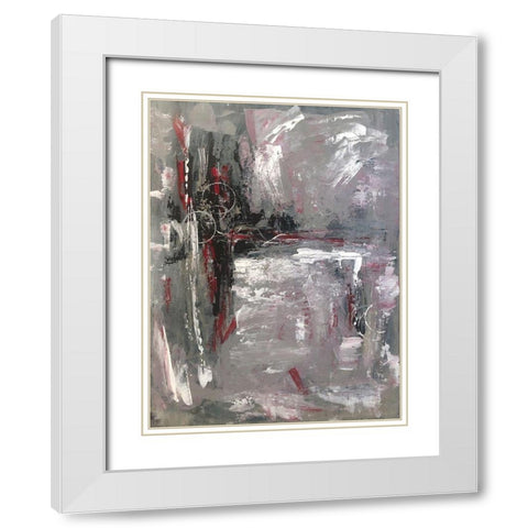 Remembrance White Modern Wood Framed Art Print with Double Matting by Brown, Denise