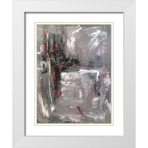 Remembrance White Modern Wood Framed Art Print with Double Matting by Brown, Denise