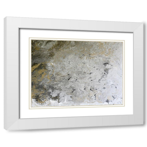 Perfection 1 White Modern Wood Framed Art Print with Double Matting by Brown, Denise