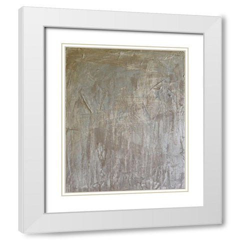 Texture White Modern Wood Framed Art Print with Double Matting by Brown, Denise