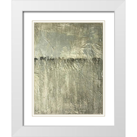 Vista White Modern Wood Framed Art Print with Double Matting by Brown, Denise