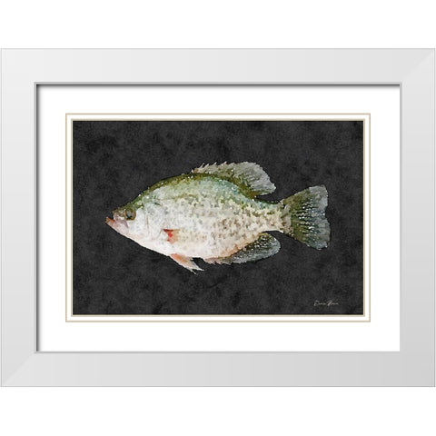 Cappie White Modern Wood Framed Art Print with Double Matting by Brown, Denise