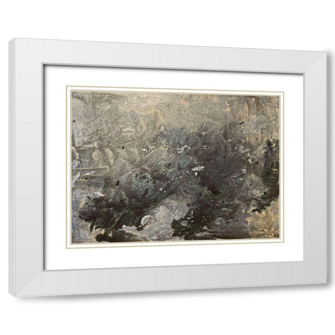 Distorted Reception 1 White Modern Wood Framed Art Print with Double Matting by Brown, Denise
